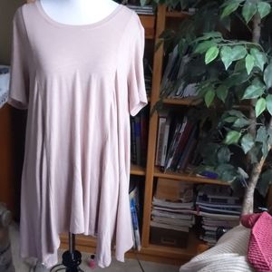 Soft Blush logo tunic/NWOT